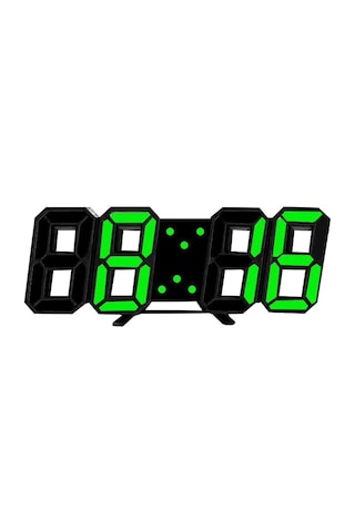 3d Led Duvar Saati Tarih Sıcaklık Göstergeli Dijital Çalar Saat Ev Oturma Odası Ofis Depo İçin