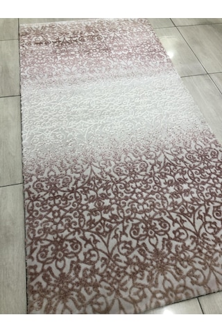 Saray Halı Şiraz 12433 R-1 Pudra Pembe Beyaz 100X200 Yolluk !