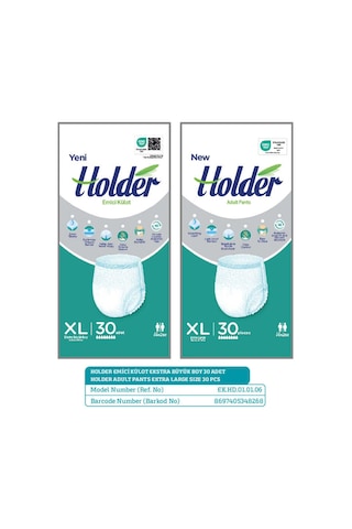 Holder Xlarge Emici Külot - 30 Adet XL