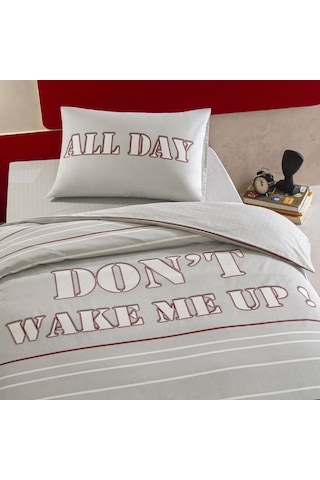 Taç Zuno Ranforce Tek Kişilik Nevresim Takımı Gri 000000001000051024 Gri