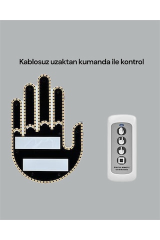 Yüksek Görünürlüklü Otomobil Jest Işığı 3 Modlu Led Arka Cam Aksesuarı, Pratik Eğlenceli