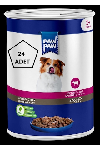 Paw Paw Jöleli Biftekli Yetişkin Köpek Konservesi 24 x 400 G Paw Paw Jöleli Biftekli Yetişkin Köpek Konservesi 24 x 400 G