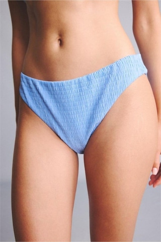 Defacto Regular Fıt Kırışık Dokulu Kumaş Mavi Bikini Alt G5349ax26smbe552 Mavi-be552