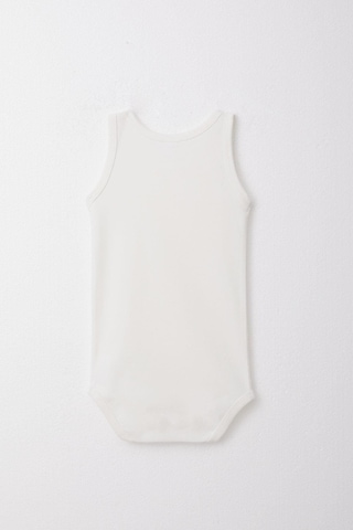 Breeze Kız Bebek Çıtçıtlı Atlet Zıbın Body 9 Ay-3 Yaş, Ekru Ekru