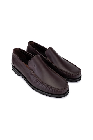 Tamer Tanca Erkek Hakiki Deri Kahverengi Loafer Ayakkabı 1008 3539 Erk Ayk Sk25-26 Kahve Anl Kahverengi