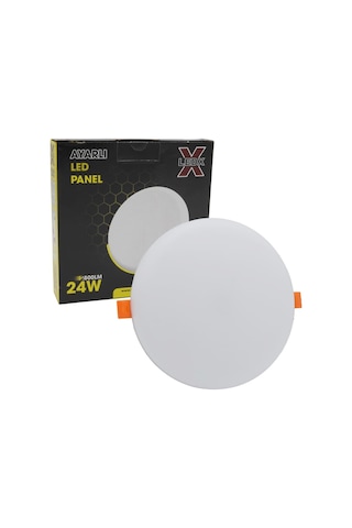 Ledx Al-ay24 24 Watt 2800 Lümen Genişlik Ayarlı Hareketli Raylı Yuvarlak Sıva Altı Led Panel Beyaz
