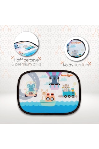 Gezenbebe Hero Araba İçin Bebek Güneşliği 2 Adet