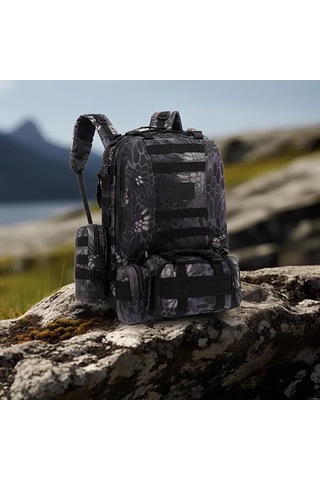 Dashanshop Çok Fonksiyonlu Outdoor Dağcılık Sırt Çantası Army Green Büyük Kapasiteli Günlük Seyahat Kampçılık Hediyeler İçin İdeal Altın