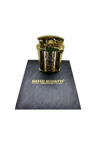 Silvio Monetti Antik Sarı Benizinli Çakmak 109152