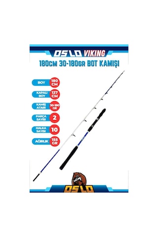 Oslo Shark 6000 Oslo Viking 180cm 30-180gr Tekne Olta Seti