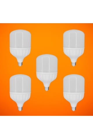 Chn 5'li Paket 40w Büyük Boy 6500k Beyaz Işık E27 Led Tasarruflu Ampül