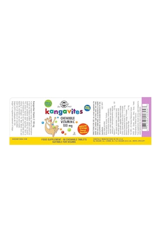 Kangavites Vitamin C 100mg 90 Çiğneme Tableti