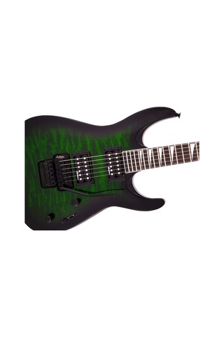 Jackson 2918804587 Js Series Dinky Arch Top Js32q Dka Elektro Gitar Transparent Green Burst Amaranth Klavye, Kapitone Akçaağaç Üst Ve Floyd Rose Tremolo