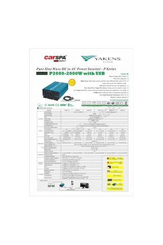 Lexron 2000 Watt 12v Tam Sinüs İnverter Lexron