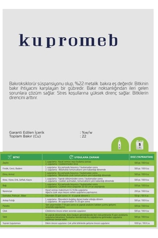 Meb Kupromeb Bakır Içerikli Sıvı Gübre 1 Litre Yeni Ürün