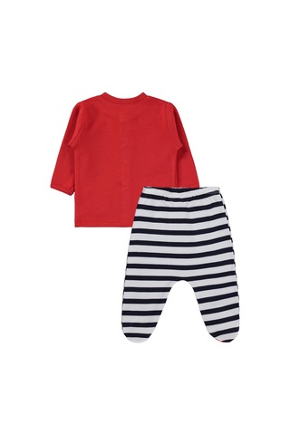 Civil Baby Tom And Jerry Baskılı 1-9 Ay Pijama Takımı - Kırmızı