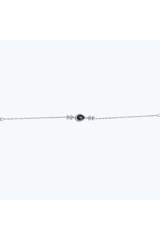 Altınbaş Pırlanta Safir Damla Bileklik Erm1023s-14k