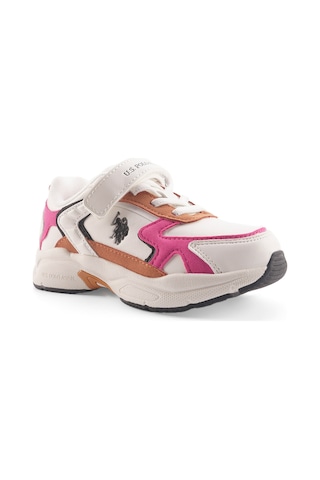 U.s. Polo Assn. Krenas 4pr Beyaz Kız Çocuk Spor Ayakkabı 000000000101885743 Beyaz-fusya Beyaz - Fuşya