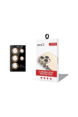 Galaxy S24 Ultra Zore Cl-12 Premium Safir Parmak İzi Bırakmayan Anti-reflective Kamera Lens Koruyucu