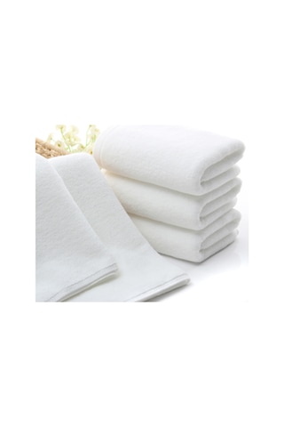 Miosse Pure 6 Adet 30x30 Cm Lüx Beyaz Otel Havlusu %100 Pamuk El-yüz-traş Havlusu Misafir Havlusu 50 Gram