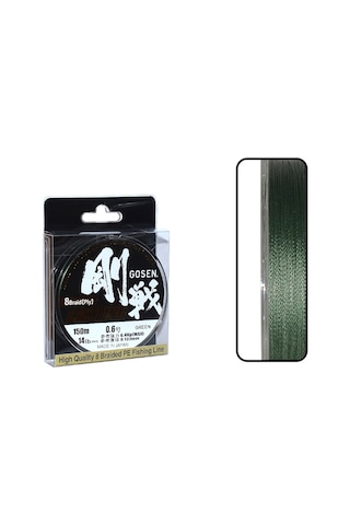 Gosen W8 Casting Pe 8 Örgü Spin İp Misina 150mt Yeşil Pe 0.6- 0.132 Mm