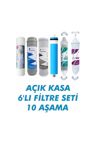Açık Kasa Su Arıtma Cihazları İle Uyumlu10 Aşamalı Filtre Seti