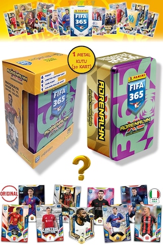 Panini Fifa 2026 Metal Kutulu Futbolcu Kartları 24 Core 4 Le 1 Coin 1 Golden Kart - Mor Yeşil