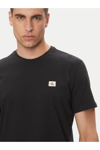 Calvin Klein Ss Badge 30s Jersey Classıc Tee-8299 Black