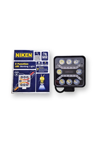 Niken Çalışma Lambası Demmon Tip 3 Fonksiyon-kırmızı-sarı