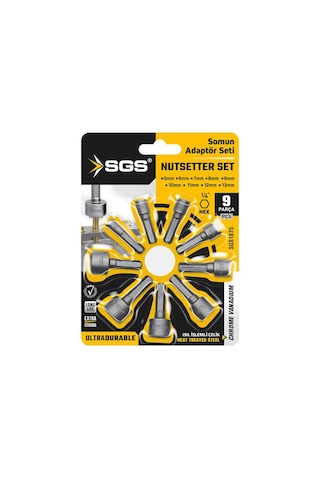 Sgs Somun Adaptörü Seti 9 Parça