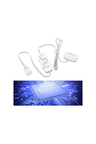 Tenfowee Sata Güç Kaynağı 5v 3pin Argb Kontrolcü - Fan Işık Hızı Ve Renk Ayarı, Mini Boyut, Evrensel Uyumlu