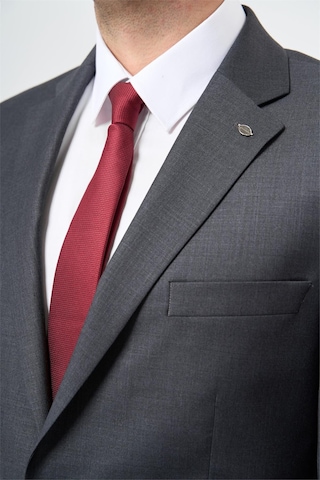 İmza Koyu Antrasit Düz Gabardin Mono Yaka Tam Astar Çift Yırtmaç 2 Düğme 6 Drop Comfort Fit Classic Takım Elbise 1001245171 Koyu Antrasit