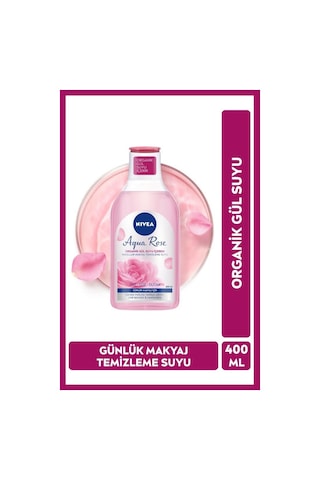 Nivea Aqua Rose Organik Gül Suyu İçeren Micellar Günlük Makyaj Temizleme Suyu 400 ML