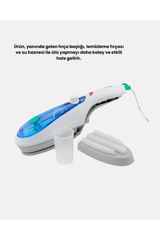 1500w Buharlı El Seyahat Ütüsü Kompakt, Taşınabilir, Her Kumaşa Uygun Beyaz