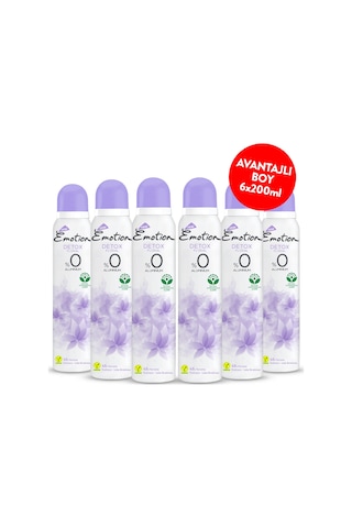 Emotion Detox Floral Kadın Sprey Deodorant 6 x 200 ML