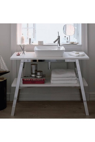 Duravit - Cape Cod Batarya Banklı Çanak Lavabo Beyaz 46 Cm - 2340460000- Beyaz
