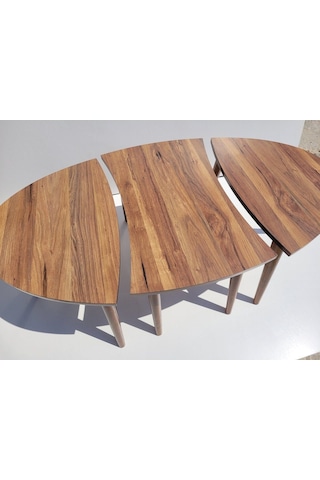 Akset Orta Sehpa Zigon Ceviz Yapboz