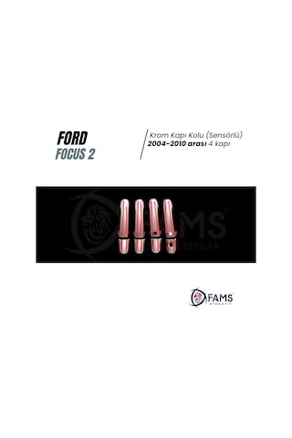 Ford Focus 2 Krom Kapı Kolu 4 Kapı 2004-2010 Paslanmaz Ç. Sensör