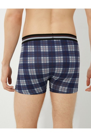 Koton 3'lü Boxer Seti Pamuklu Lacivert Ekoseli 3slm90026mk Lacivert Ekoseli