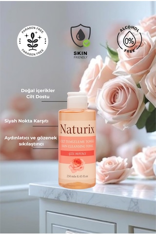 Naturix Gül Mayalı Aydınlatıcı Tonik 250 ML