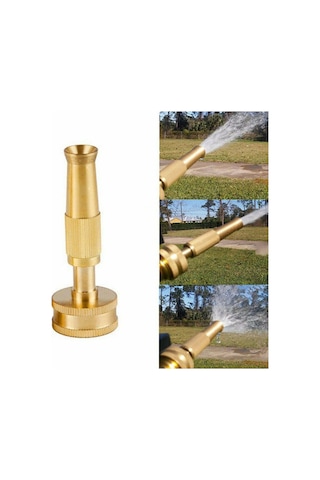 Wezone Pirinç Yüksek Basınçlı Hortum Nozulu - 3/4 İnç Ayarlanabilir Bahçe, Araba Yıkama Ve Temizlik İçin