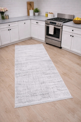 Merinos Vista 79300-095 Özel Kesme Halı Gri Çok Renkli
