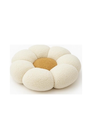Papatya Yastık Elyaf Dolgulu Dekoratif Yastık 33x33 Cm 230 Gr Ekru