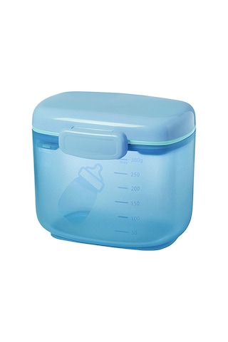 Geeroyoo Mavi Çift Katlı Muhafaza Kutu, Süt Tozu İçin Tamamen Kapalı, Nem Engelleme Ve Taze Tutma Özelliği, Taşınması Kolay