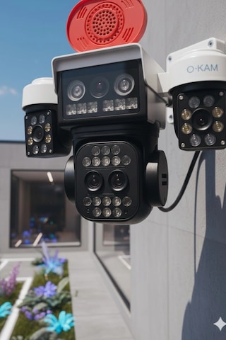 Okam Pro O-kam-5012 10x Zoom Wifi Güvenlik Kamerası 3mp+3mp Full Hd Ptz