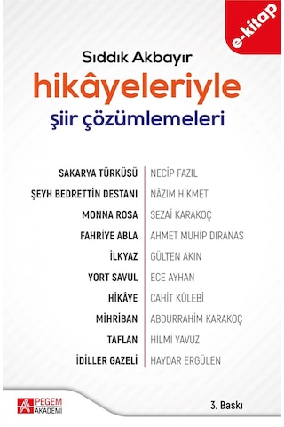 Hikâyeleriyle Şiir Çözümlemeleri E-kitap