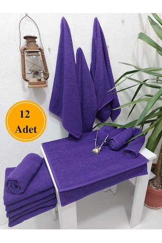 Mor Berber Havlusu Denizli 50x90 Cm 12'li
