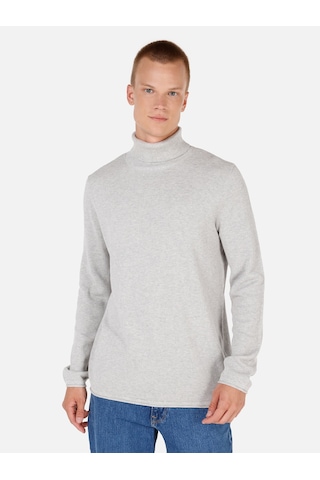 Colin's Colins Regular Fit Turtle Neck Gri Erkek Kazak Cl1064879 Gri