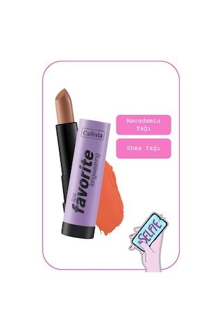 Callista Lips Favorite Longwearing Lipstick Kalıcı Ruj 307 Coffee With Cream