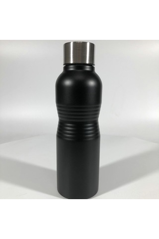 Samdoo Siyah 750ml Çelik Paslanmaz Çelik Termos Bardak, Outdoor Spor Araçlarda Kullanım, Bel Daraltıcı Düz Açık Tasarım Çok Renkli